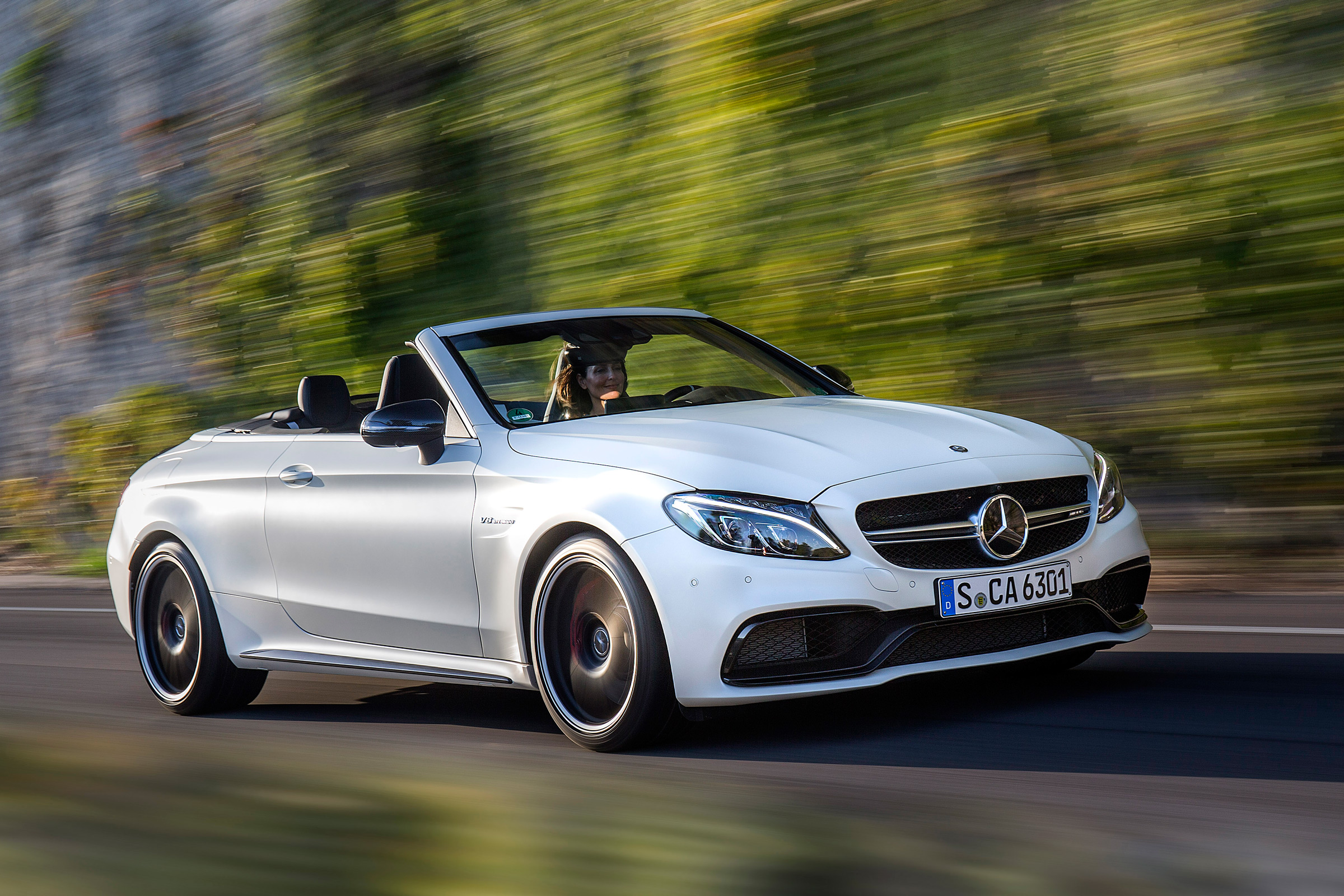 Mercedes C 63 AMG S Cabriolet 2016 - front tracking 3
