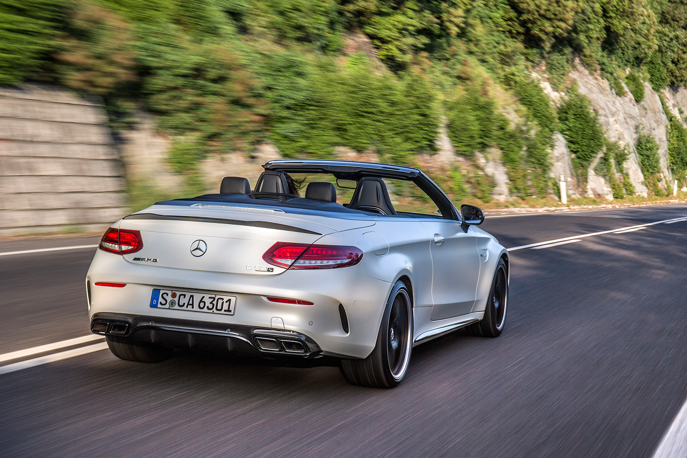 Mercedes C 63 AMG S Cabriolet 2016 - rear tracking