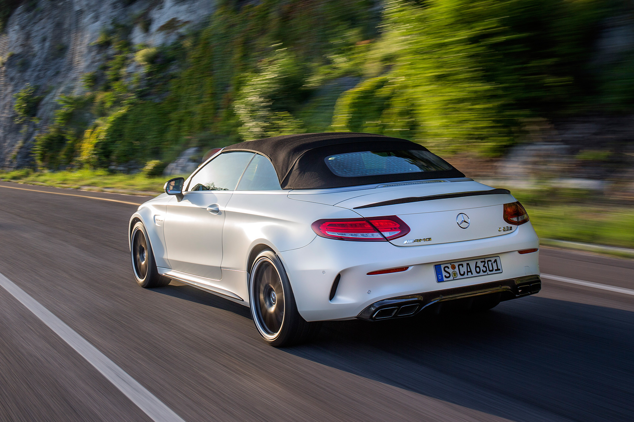 Mercedes C 63 AMG S Cabriolet 2016 - rear tracking
