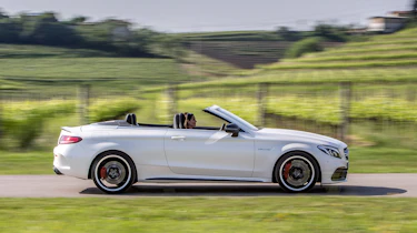 Mercedes C 63 AMG S Cabriolet 2016 - side tracking