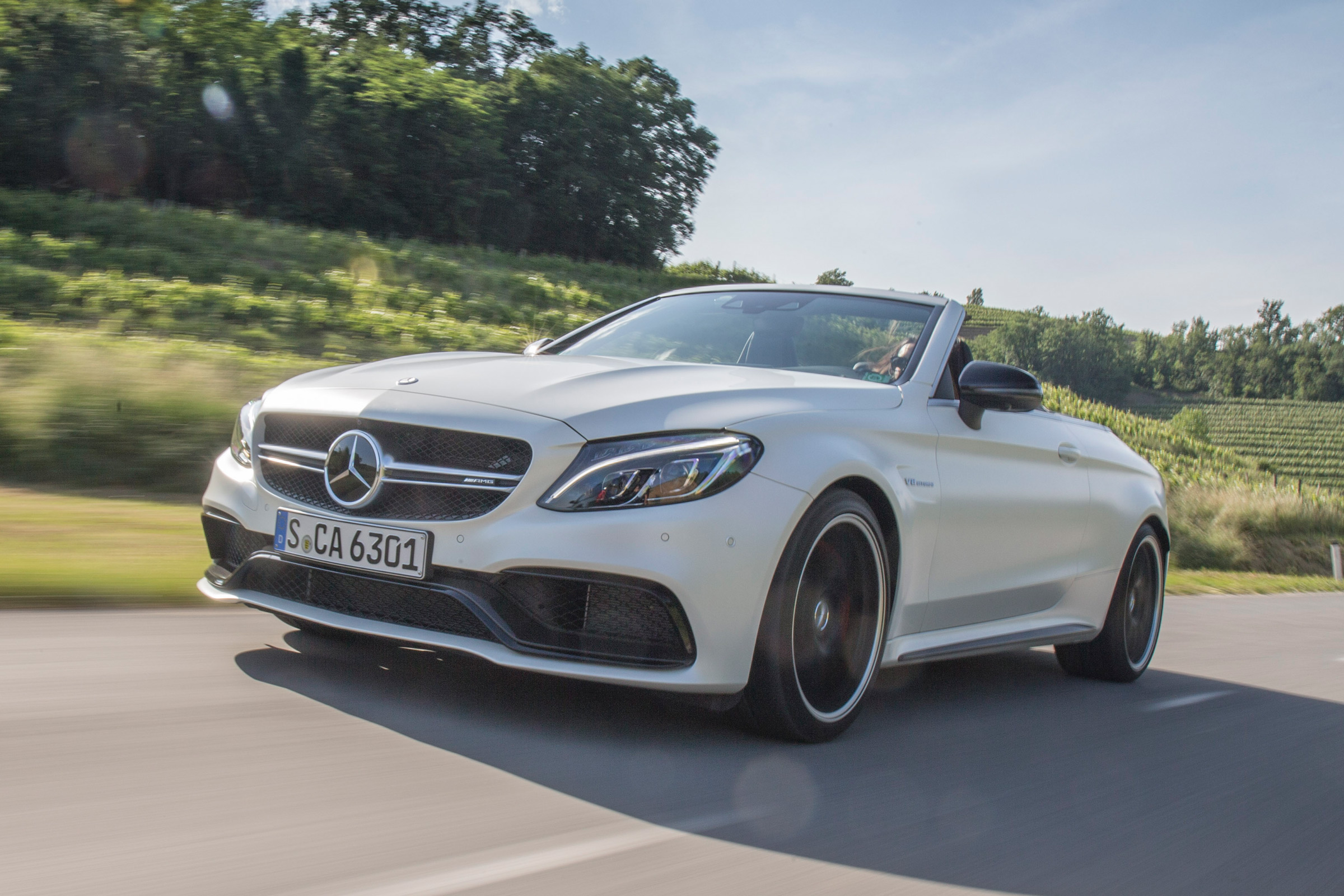 Mercedes C 63 AMG S Cabriolet 2016 - front tracking 2