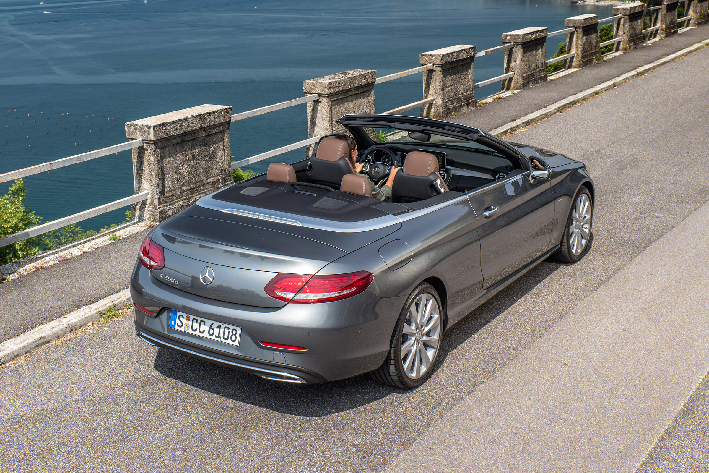 Mercedes C-Class Cabriolet - action roof down
