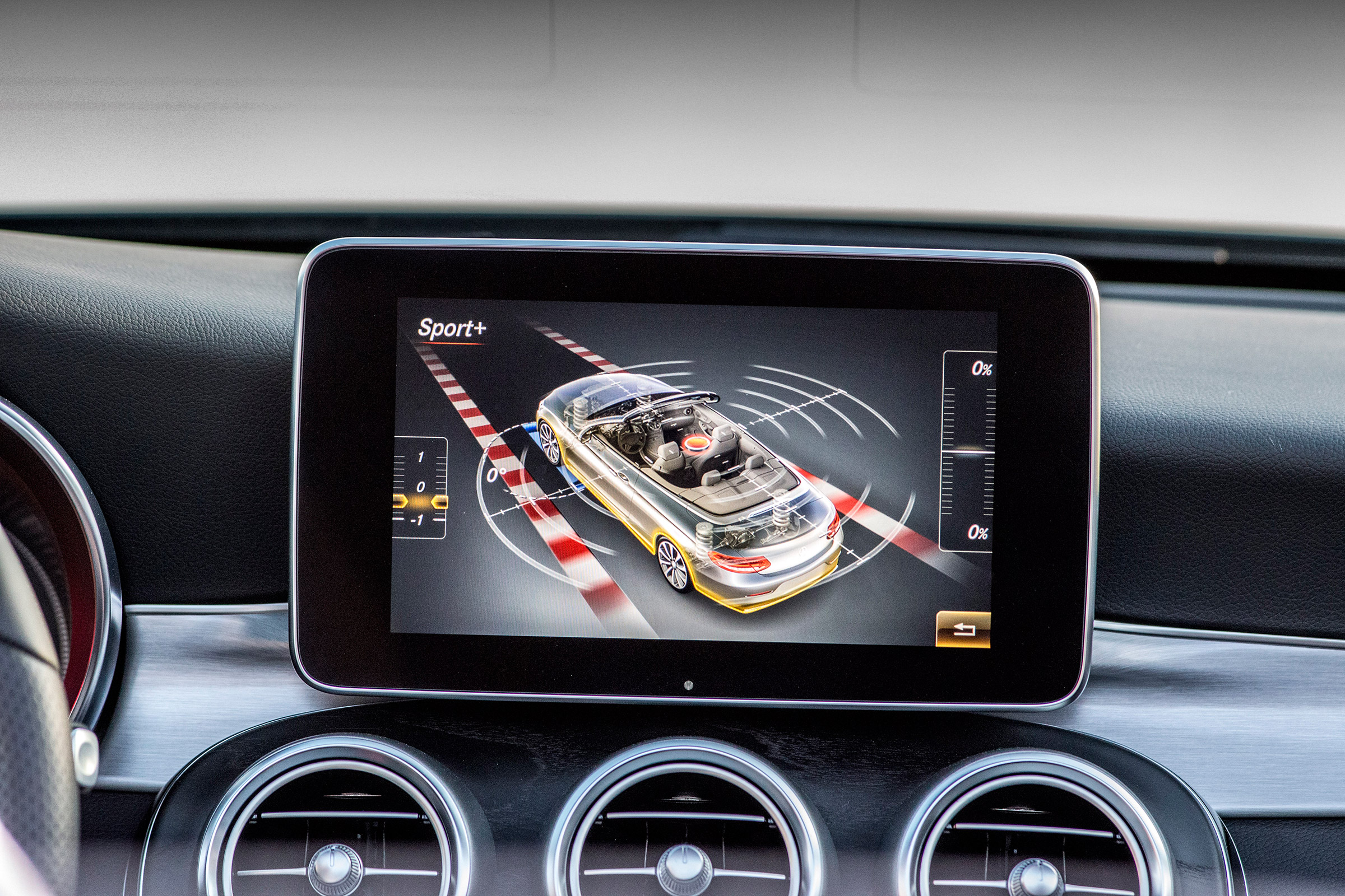 Mercedes C-Class Cabriolet - screen information