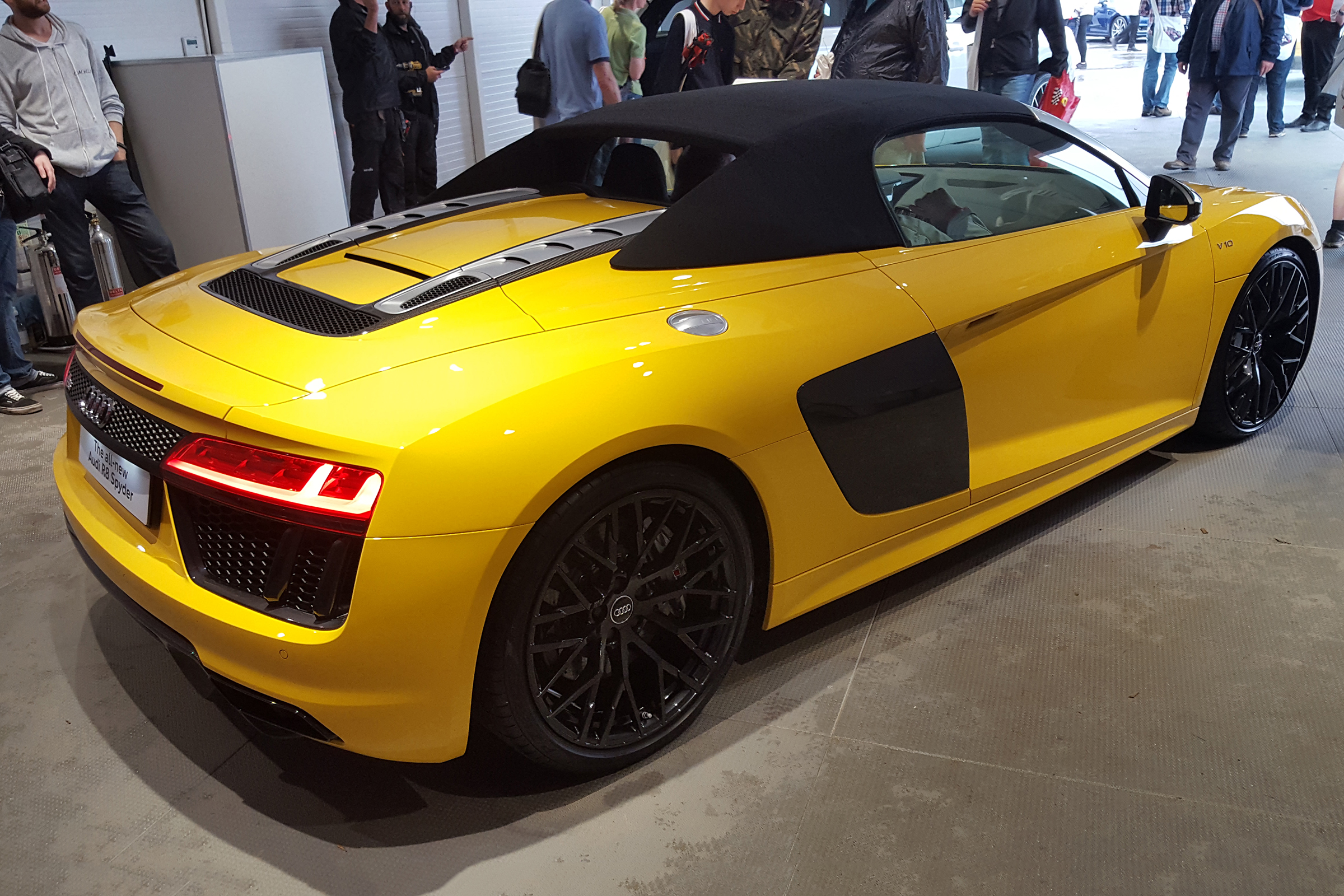 Audi R8 V10 Spyder - Goodwood rear three quarter