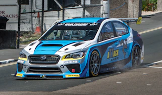 Subaru WRX STI - Isle of Man TT action