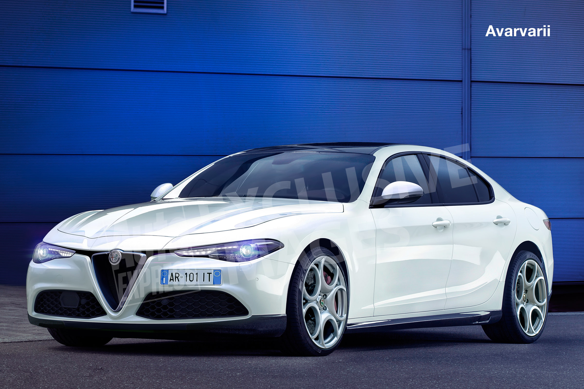 Alfa Romeo 5 Series rival exclusive image - front (watermarked)