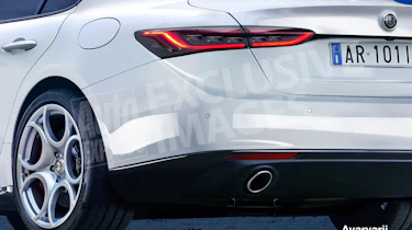 Alfa Romeo 5 Series rival exclusive image - rear detail (watermarked)