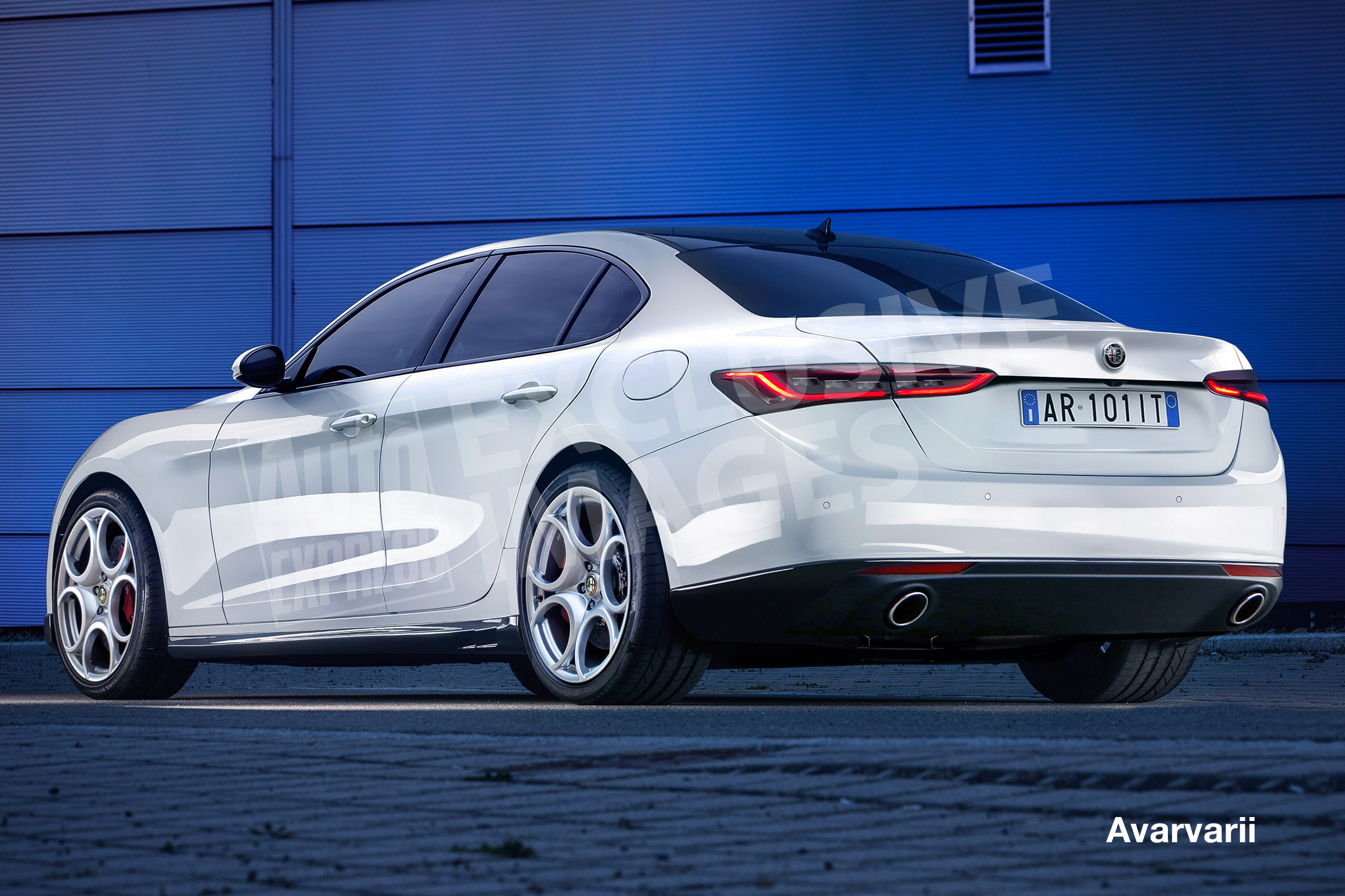 Alfa Romeo 5 Series rival exclusive image - rear watermarked
