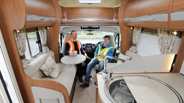 Making a motorhome - inside front lounge