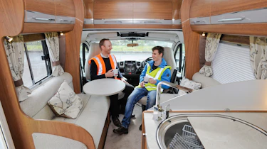 Making a motorhome - inside front lounge