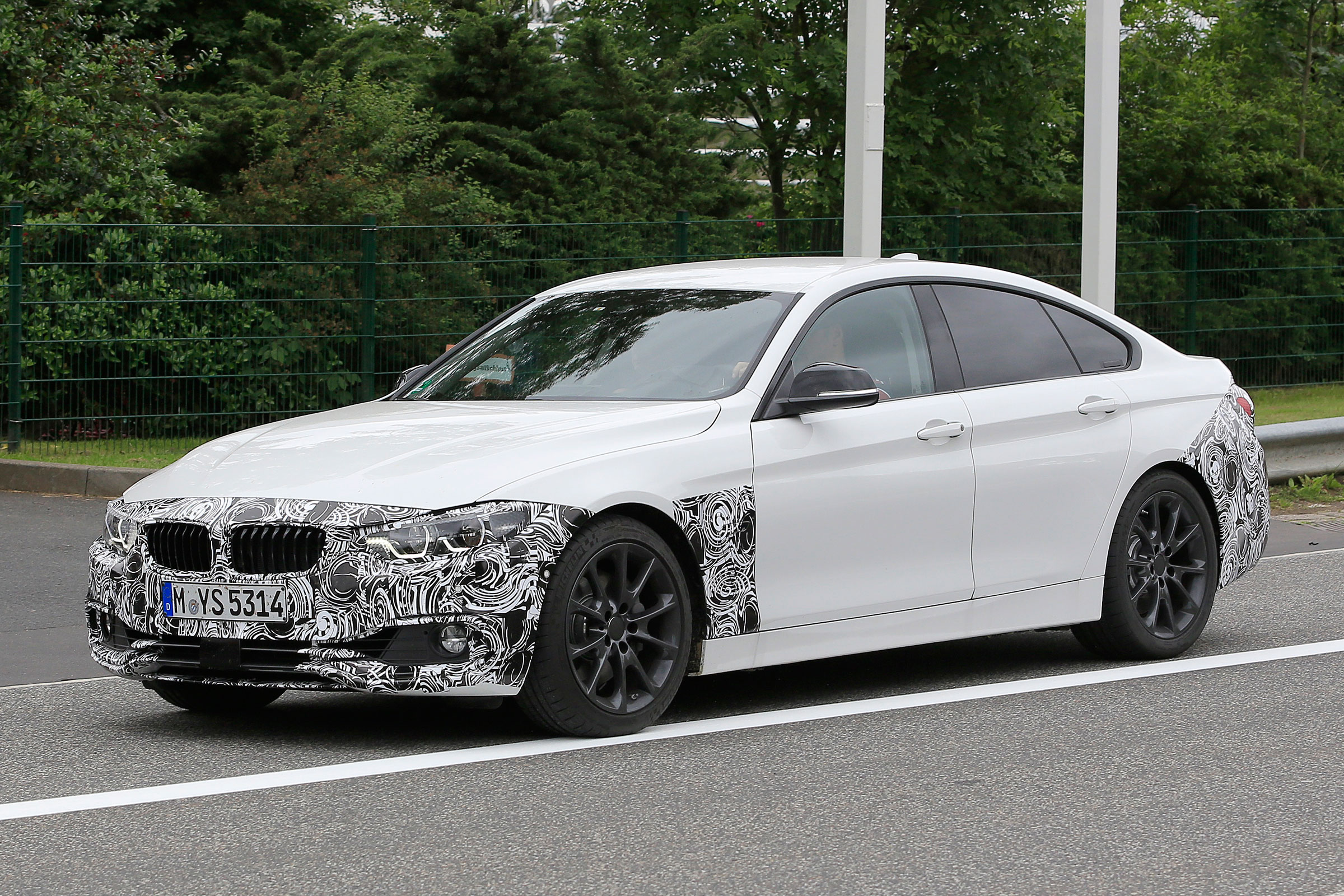 BMW 4 Series Gran Coupe - spy shots front tracking 2
