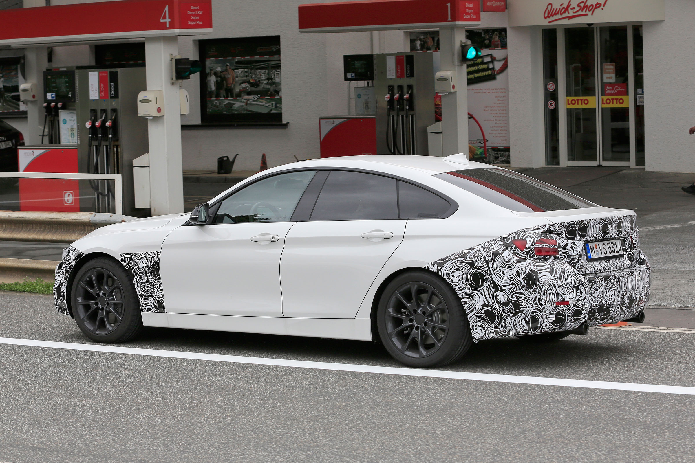 BMW 4 Series Gran Coupe - spy shots rear tracking