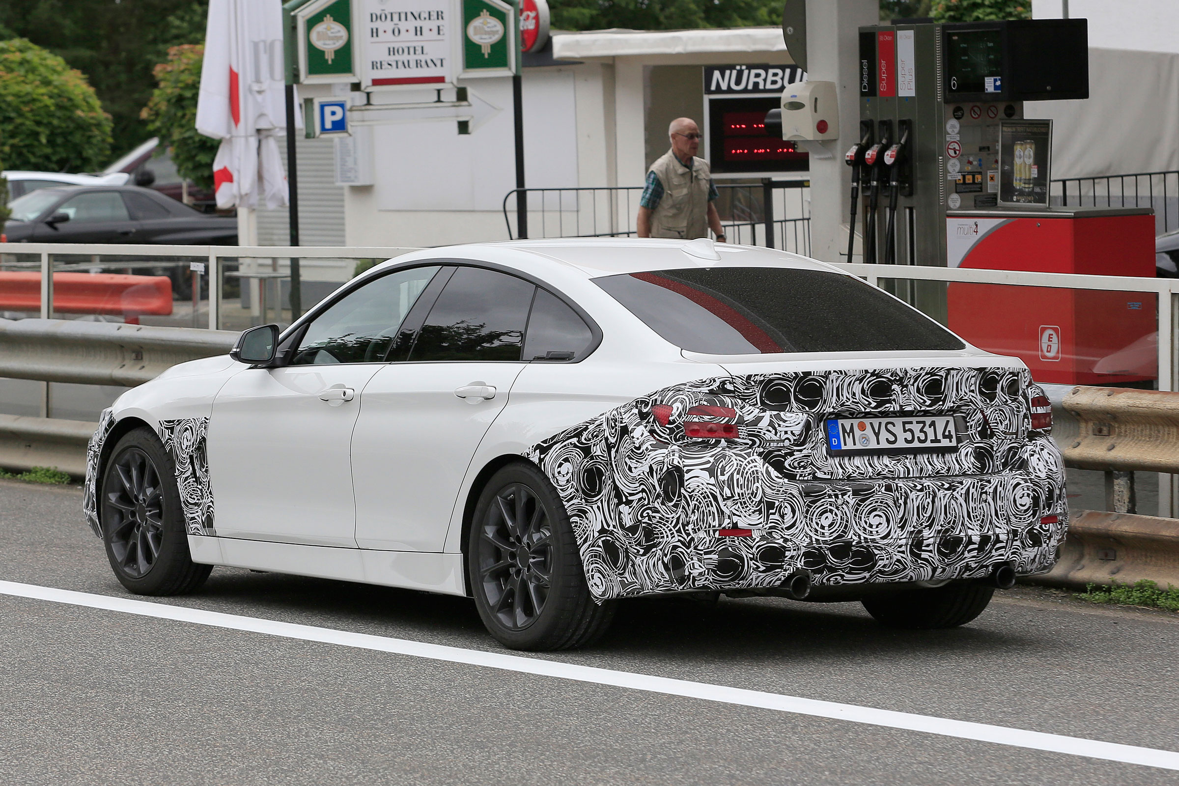 BMW 4 Series Gran Coupe - spy shots rear tracking 2