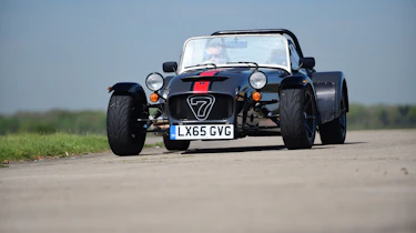Convertible megatest - Caterham Seven 620S - front cornering