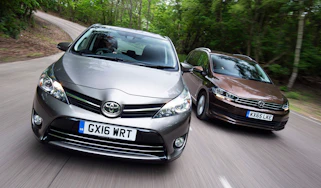 Toyota Verso vs Volkswagen Touran - header