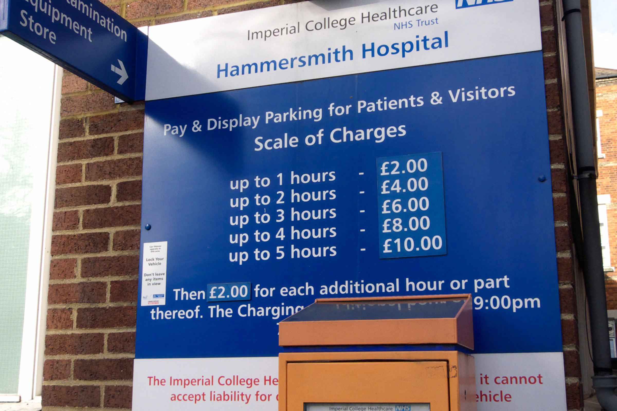 hospital parking