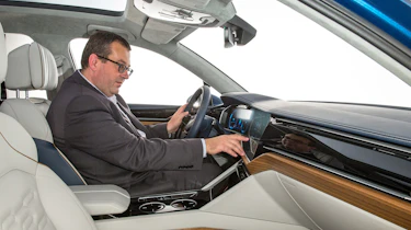 Volkswagen T-Prime concept - interior with John McIlroy