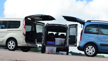 Fiat Doblo vs Citroen Berlingo vs Ford Tourneo Connect - boot space