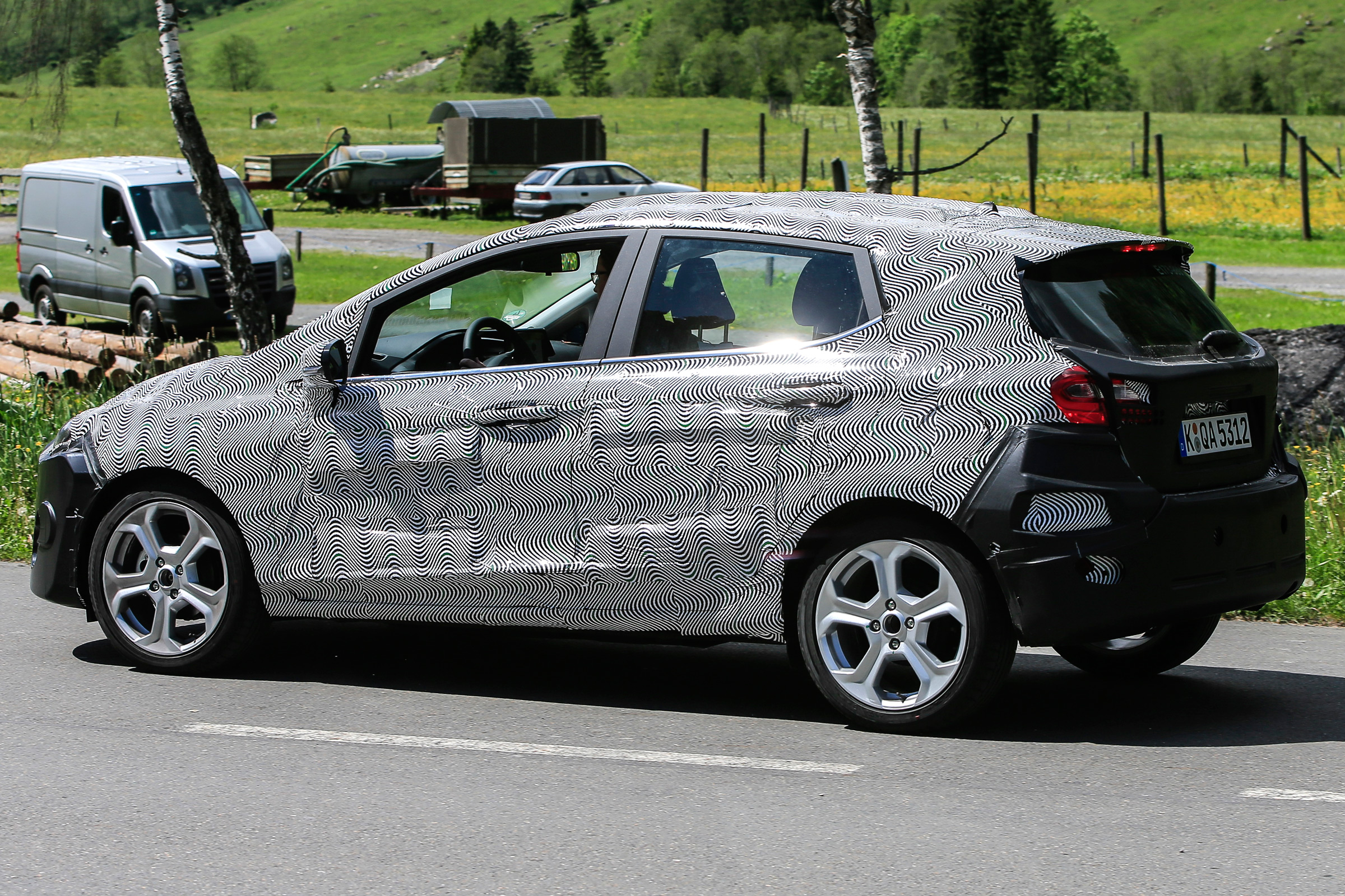 Ford Fiesta 2017 spies set 2 - rear
