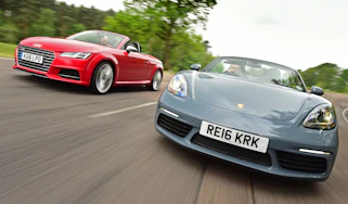 Porsche 718 Boxster vs Audi TTS Roadster - header