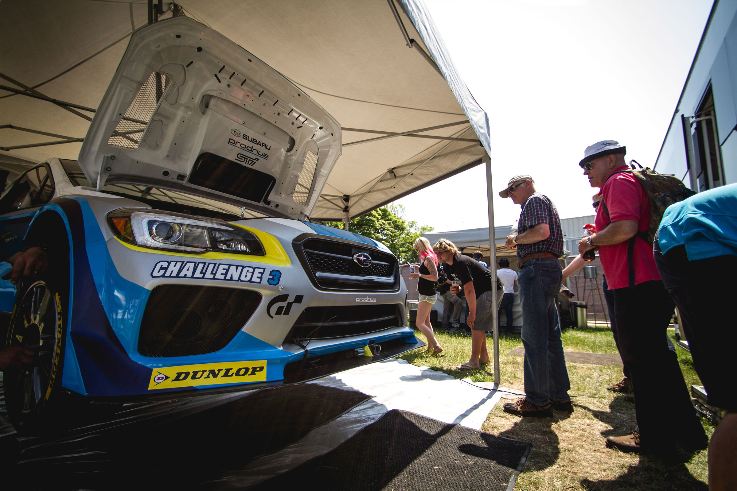 Subaru WRX STI - Isle of Man TT pits