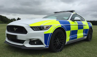 Mustang police car