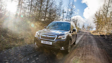Subaru Forester XT - front sunset
