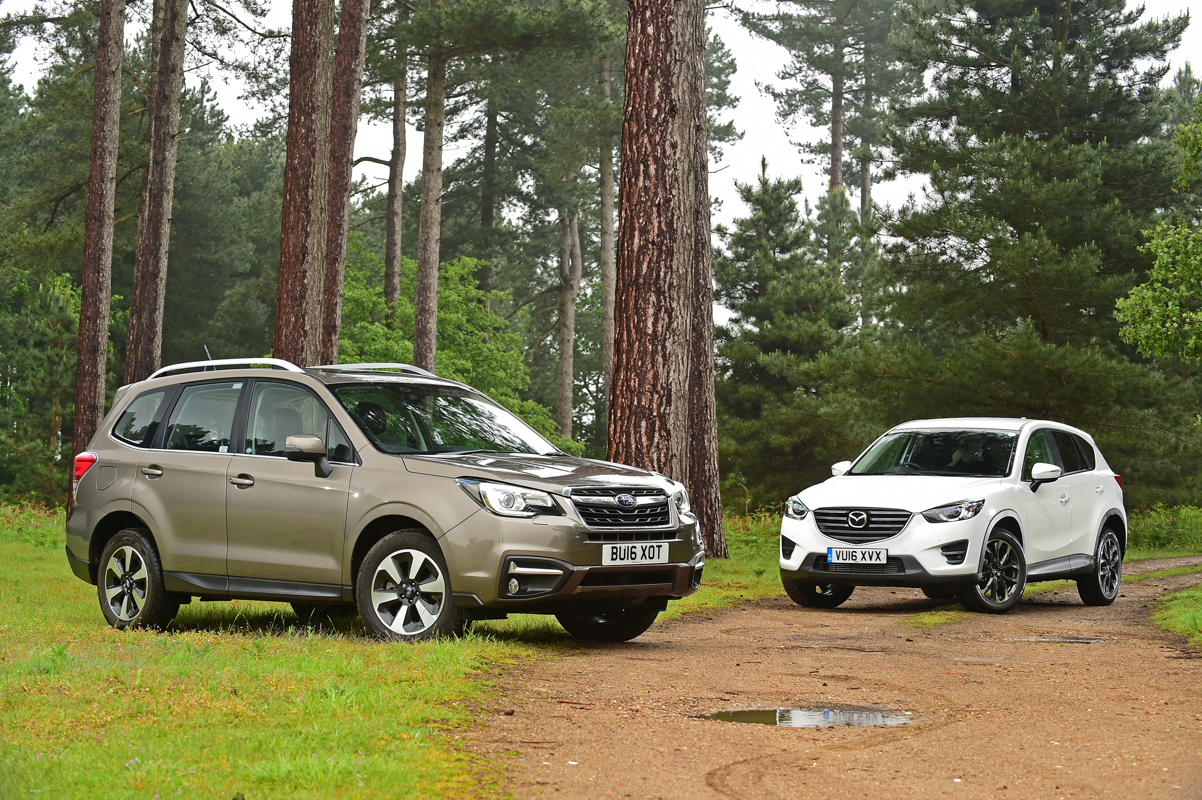 Subaru Forester vs Mazda CX-5 - header static