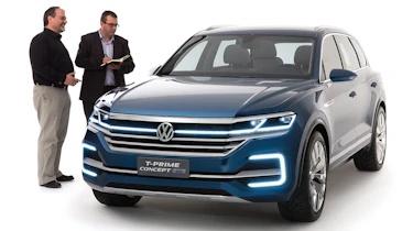 Volkswagen T-Prime concept - front with John McIlroy