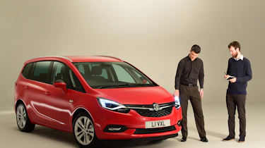Vauxhall Zafira Tourer - studio Sam Naylor standing