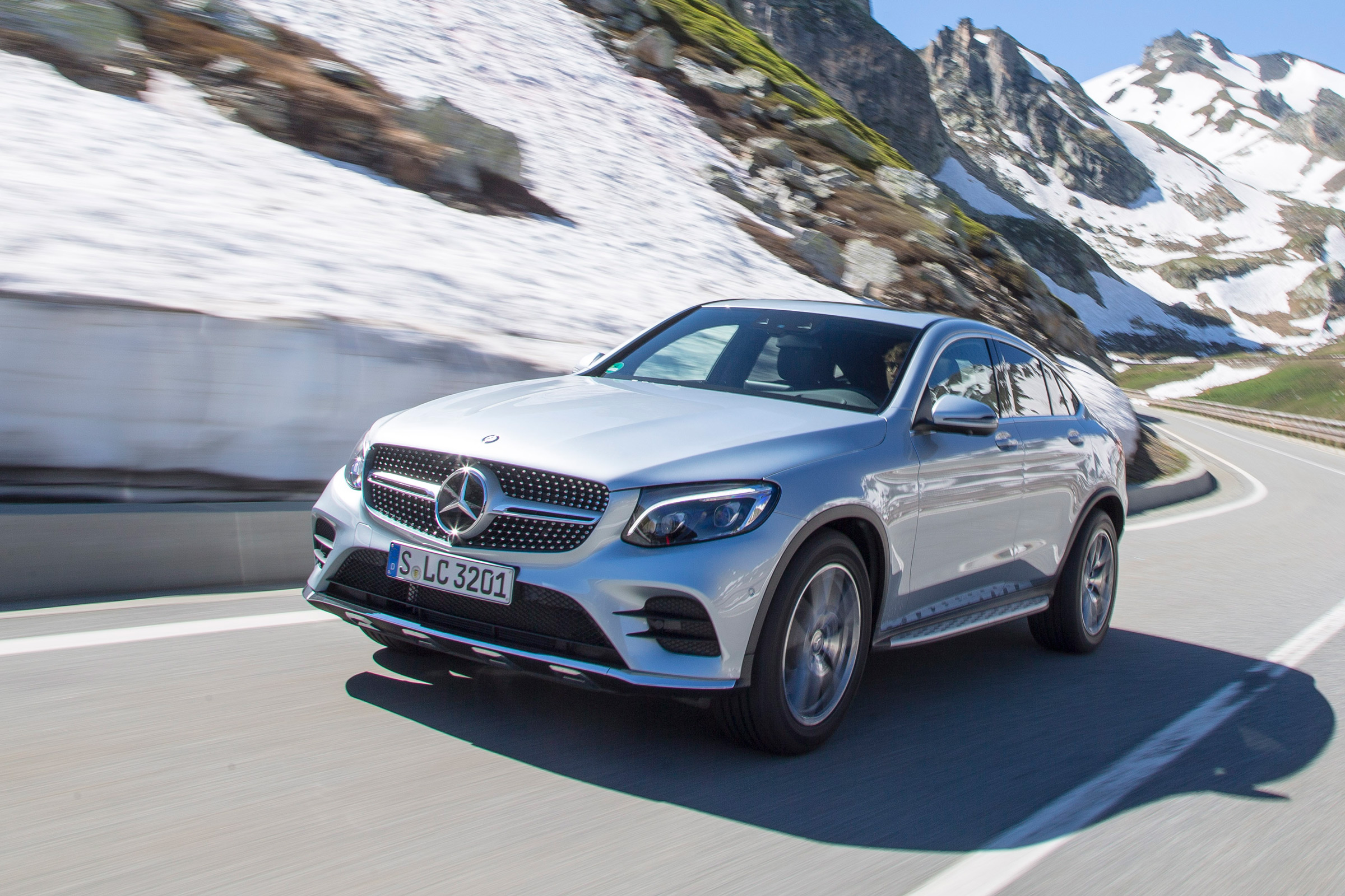 Mercedes GLC Coupe 2016 - front tracking