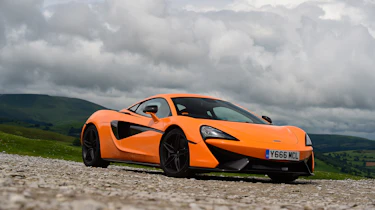 McLaren 570S vs Porsche 911 vs Audi R8 - McLaren 570S front three quarter
