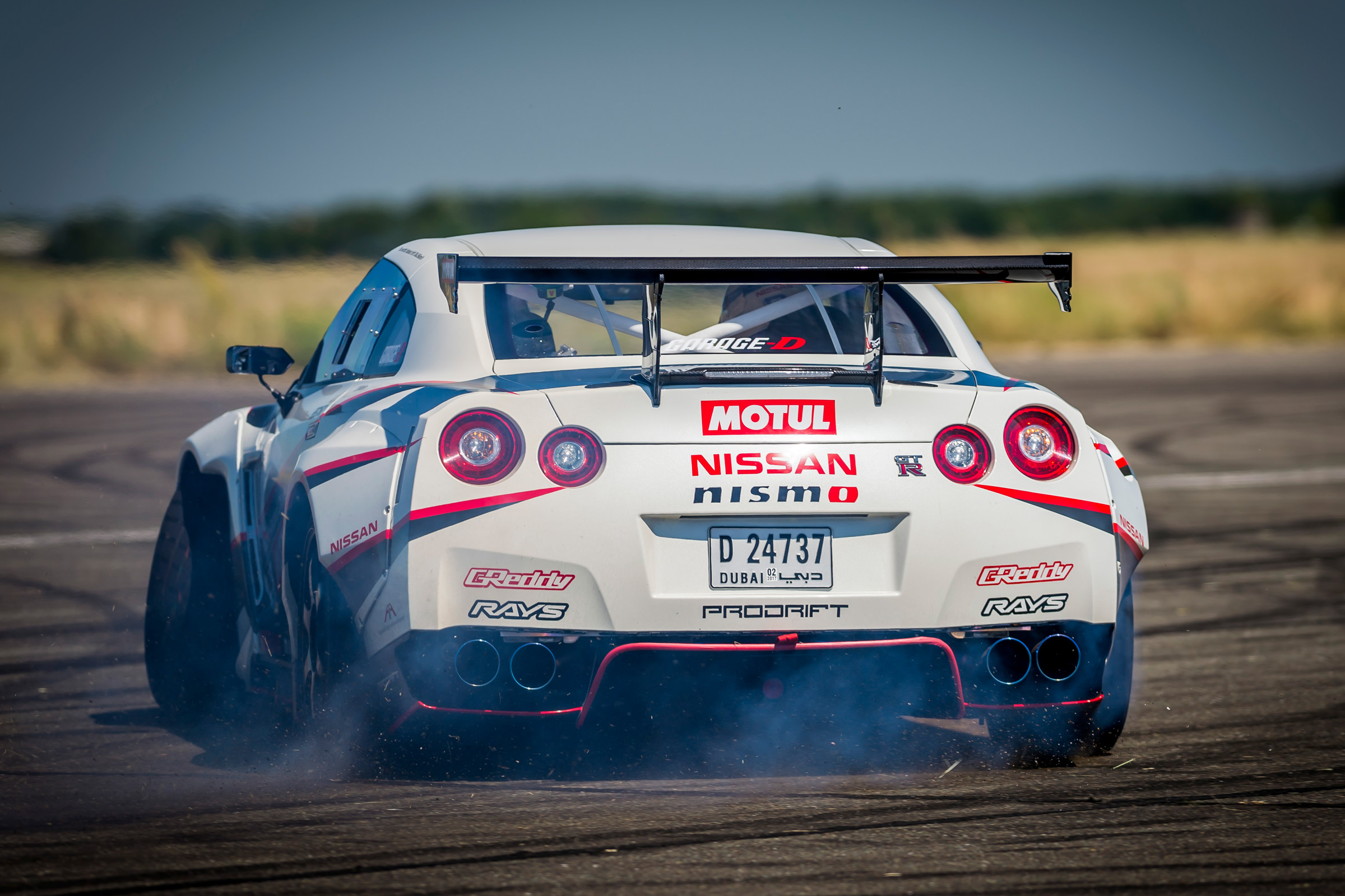 Nissan GT-R 1,390bhp drift car - drift 2