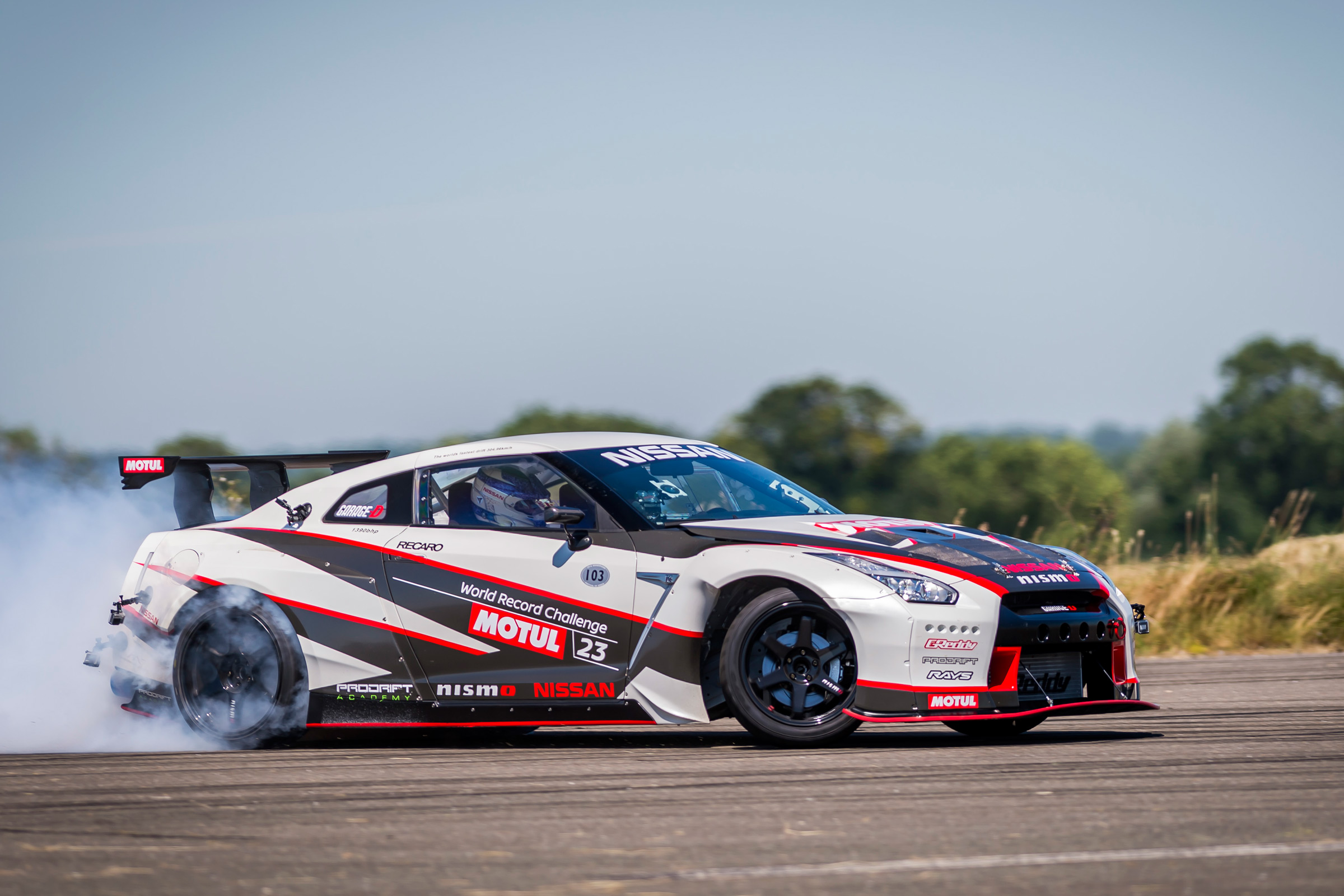 Nissan GT-R 1,390bhp drift car - drift 6