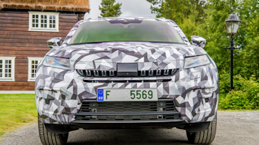 Skoda Kodiaq disguised - front