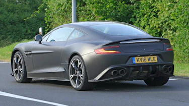 Aston Vanquish Zagato spyshots side rear