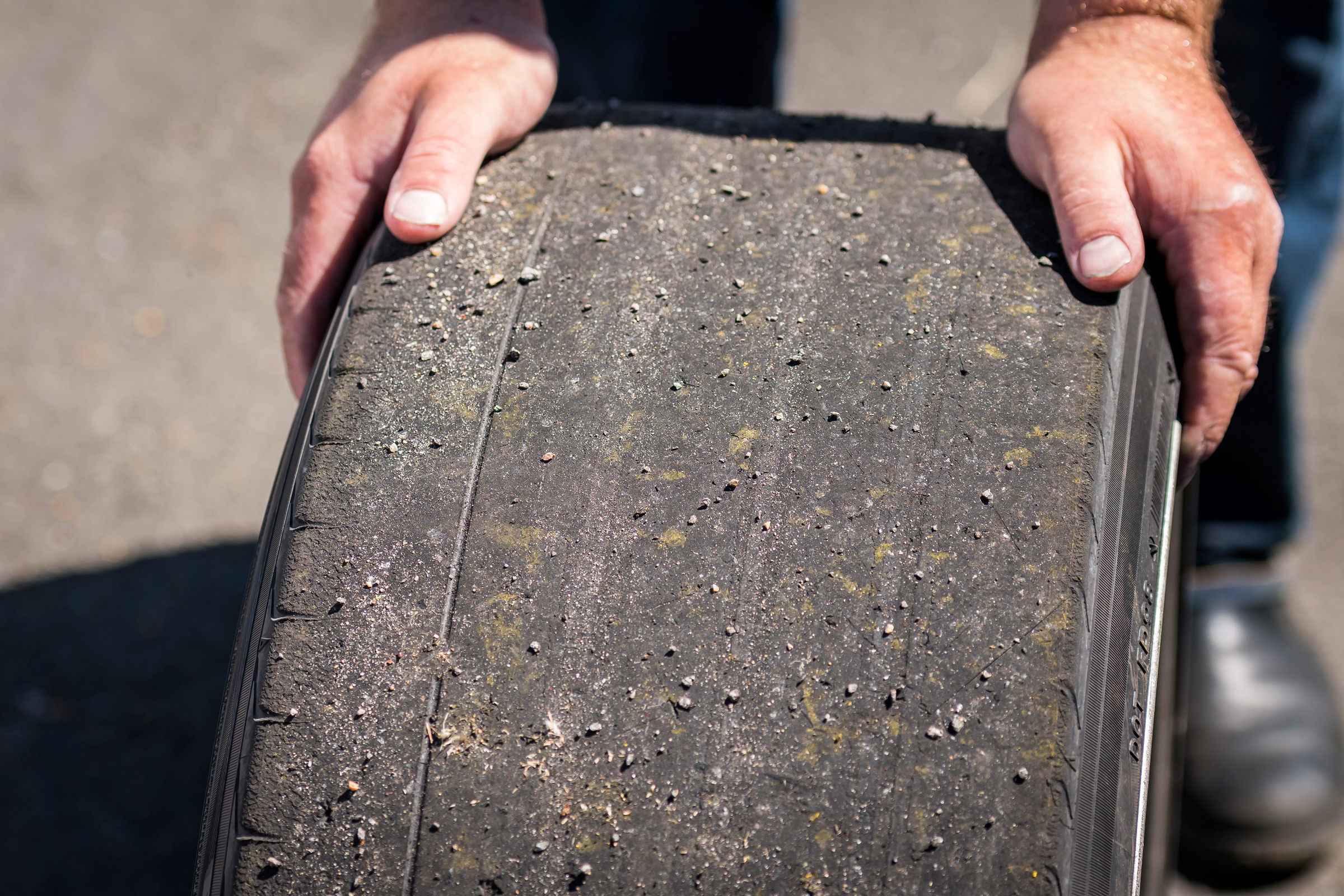 Nissan GT-R 1,390bhp drift car - bare tyre