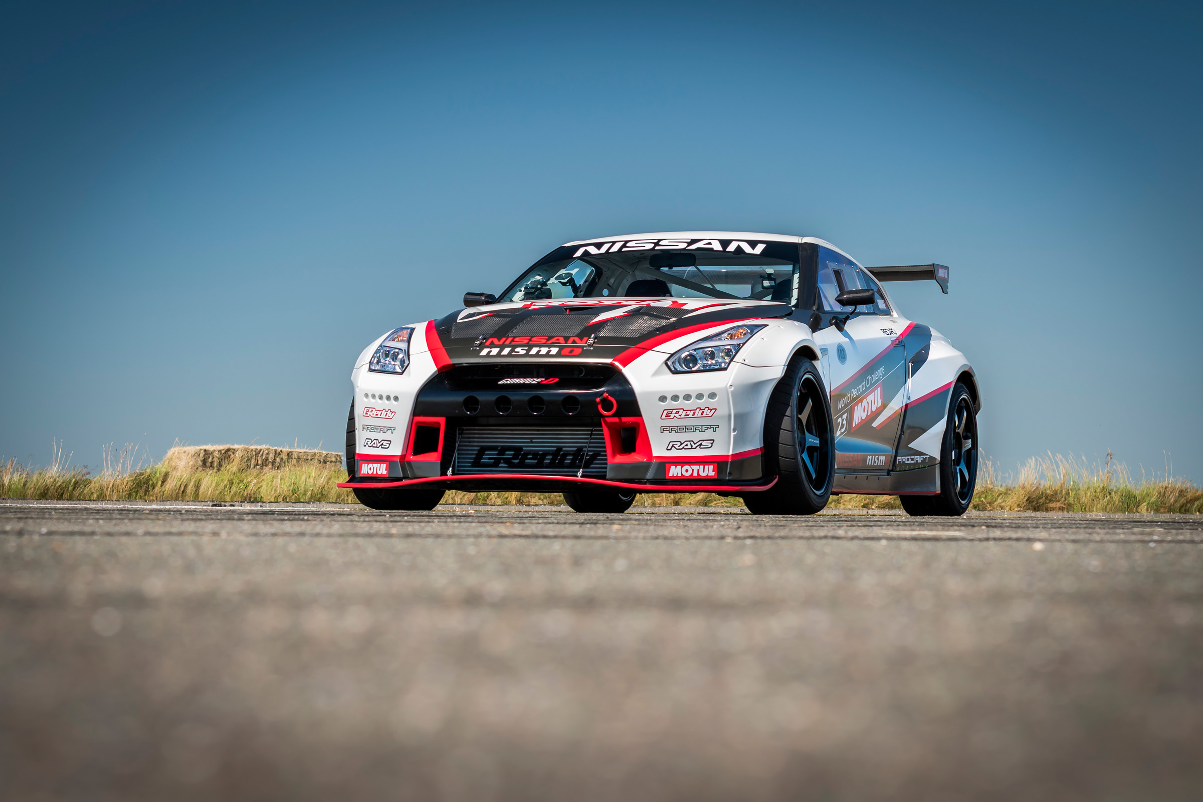 Nissan GT-R 1,390bhp drift car - front quarter