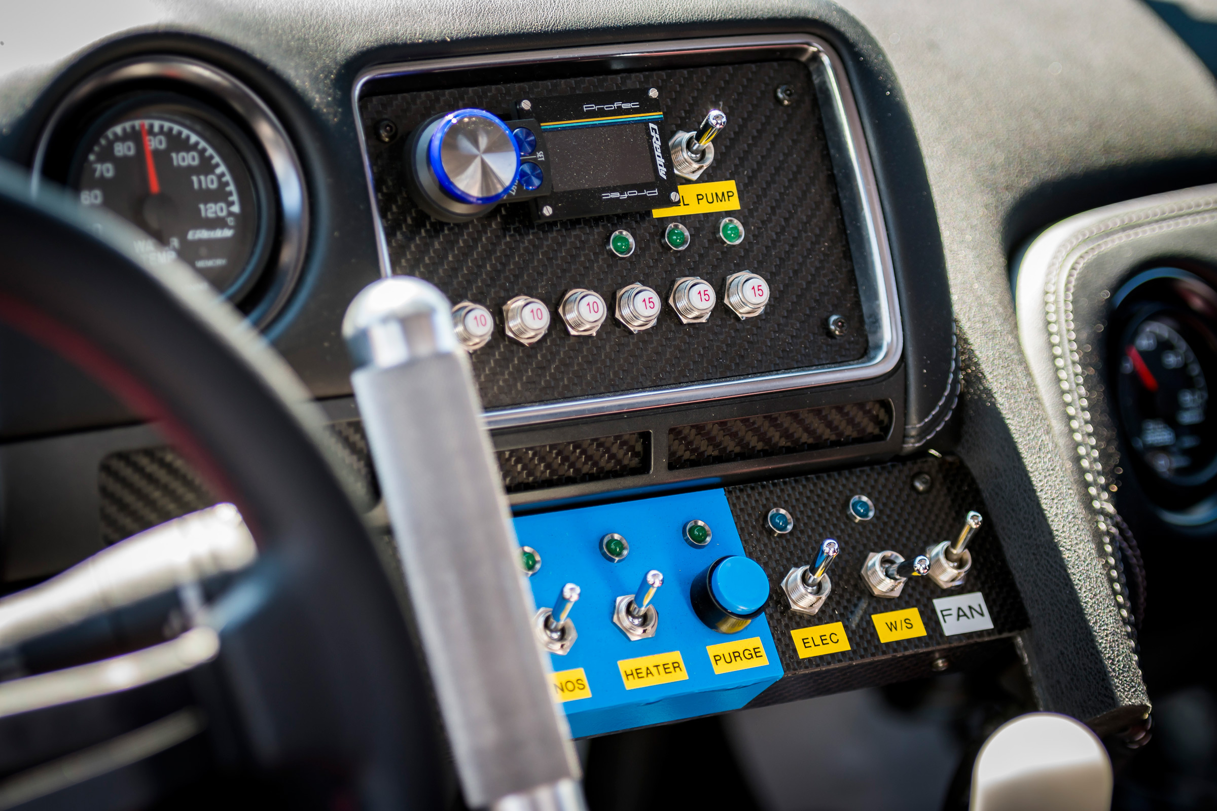 Nissan GT-R 1,390bhp drift car - dashboard