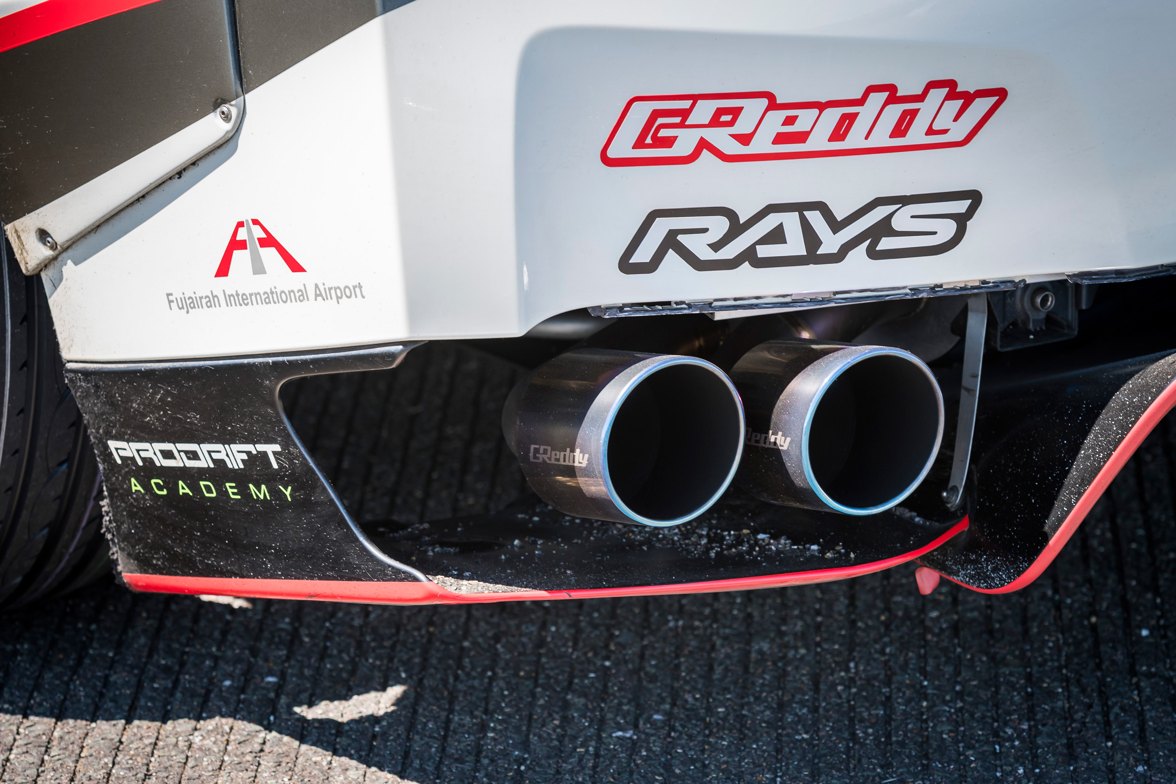 Nissan GT-R 1,390bhp drift car - exhaust