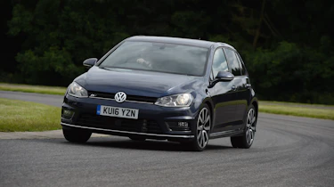 Audi A3 vs Volvo V40 vs Volkswagen Golf - Golf front cornering