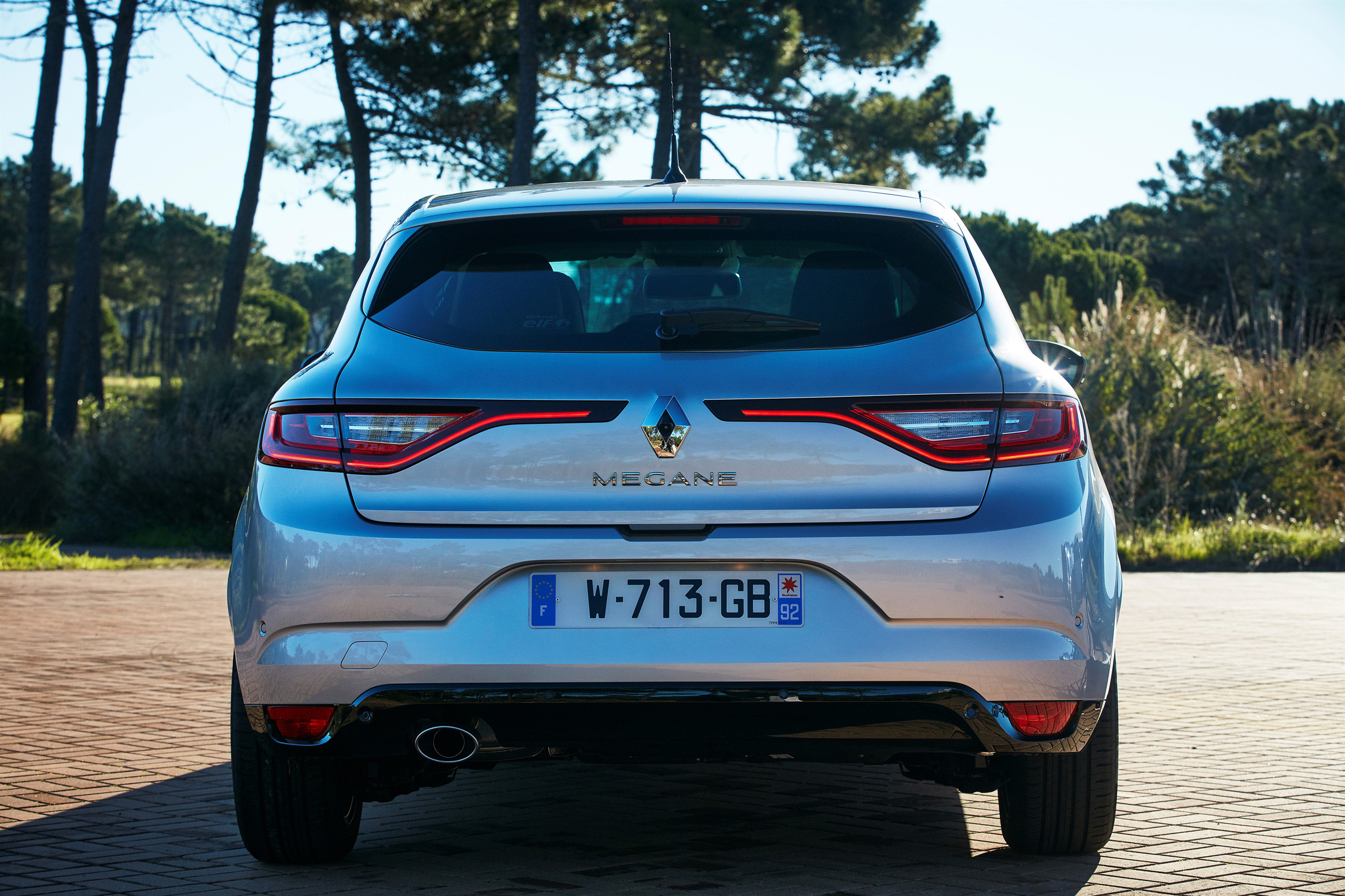 Renault Megane 2016 silver - rear