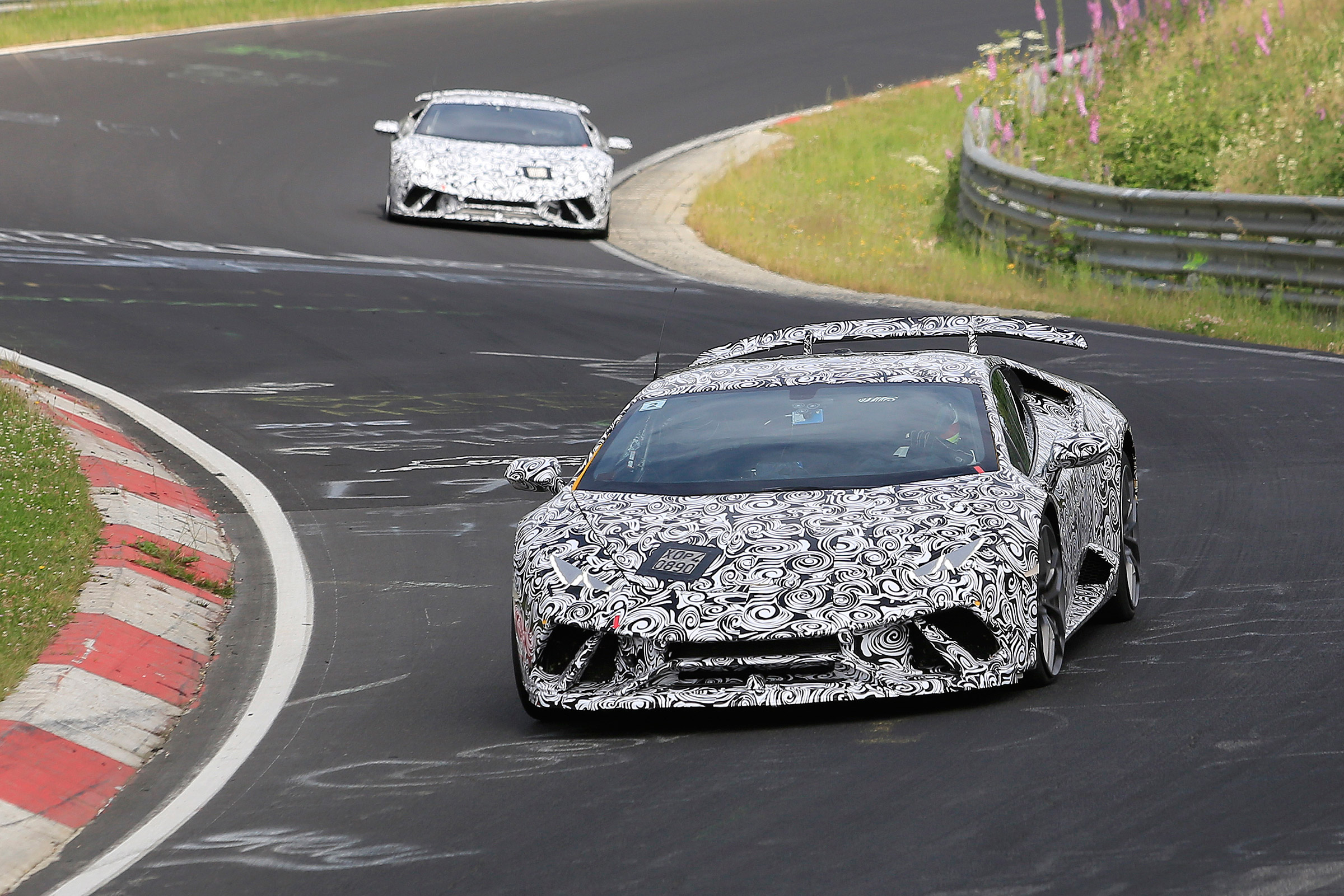 Lamborghini Huracan Superleggera spy shot - Nurburgring
