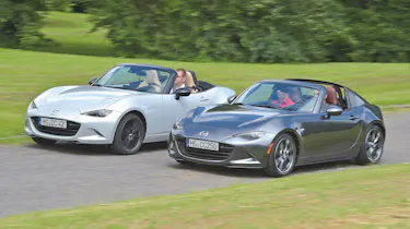 Mazda MX-5 RF and Maxda MX-5 soft-top - front