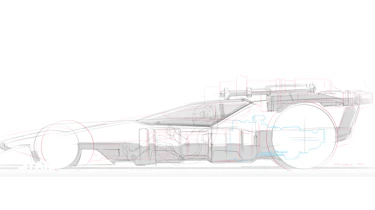 Hot Wheels X-Wing Carship - sketch