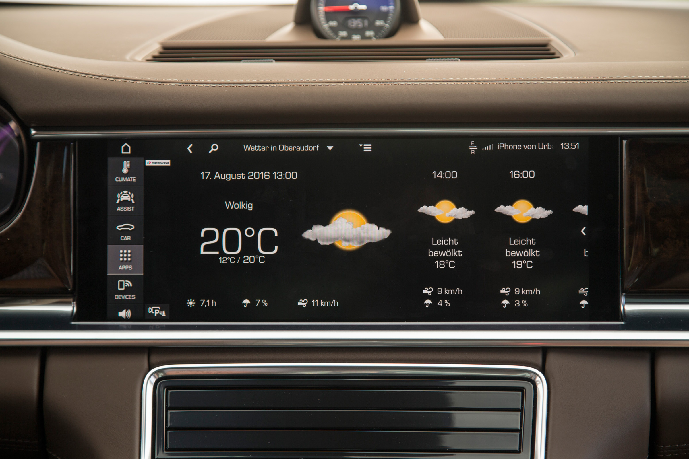 Porsche Panamera 4S diesel 2016 - infotainment