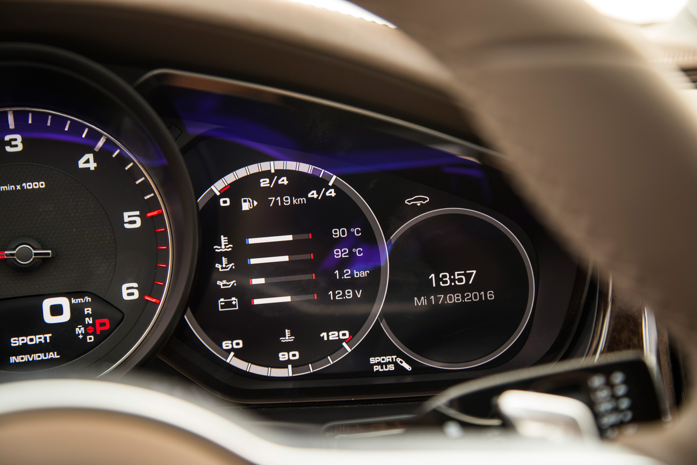 Porsche Panamera 4S diesel 2016 - instruments