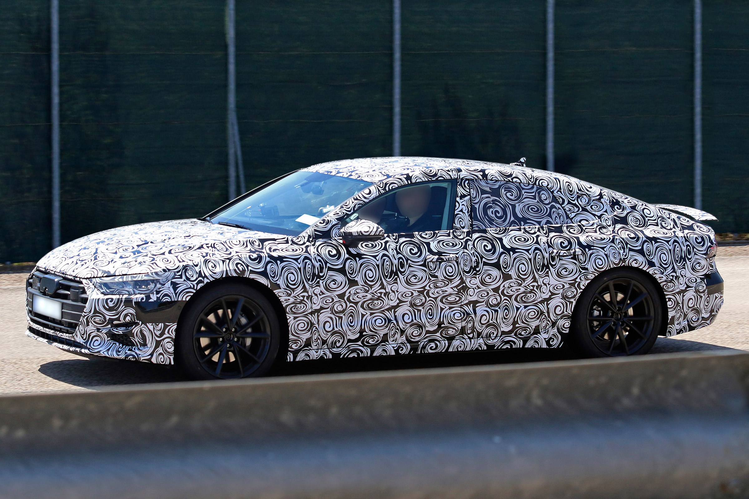 New Audi A7 spyshot - side
