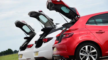 Renault Megane vs Vauxhall Astra vs SEAT Leon - boot comparison
