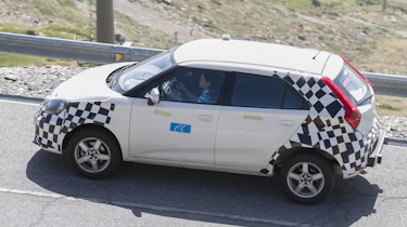 MG ZS spied - side/rear action